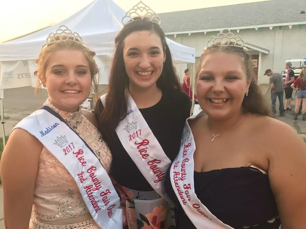 2017 Rice County Fair Royalty L-R Madison Jenrich, Lauren Wieber and Gretchen Hohrman all of Northfield. Photo by Gordy Kosfeld