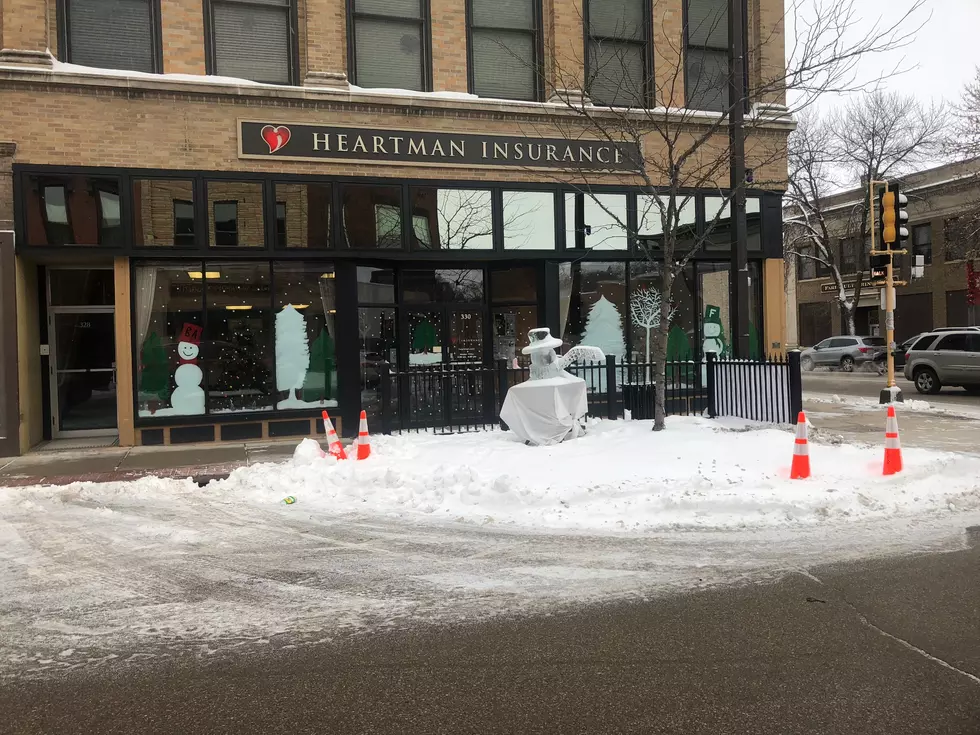 Ice Sculpture in Downtown Faribault. Photo by Gordy Kosfeld