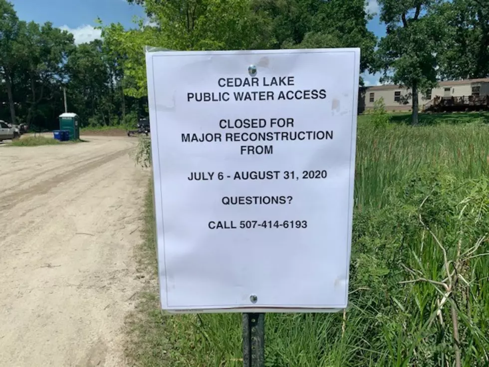 Cedar Lake Faribault Public Water Access Closed Beginning July 6