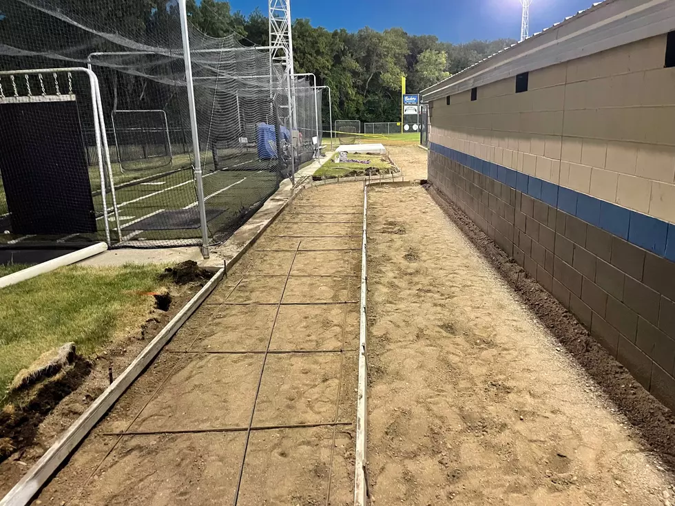 Preparations for Concrete Placement down Third Baseline Bell Field Faribault. Photo by Gordy Kosfeld